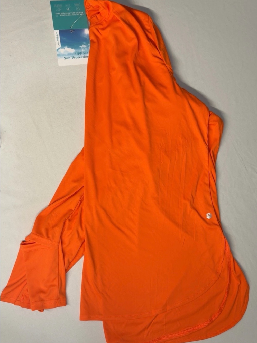 Adult  UPF Sun Shirt - Bright Orange